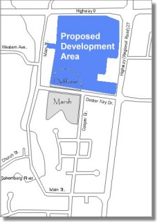 Location of proposed development